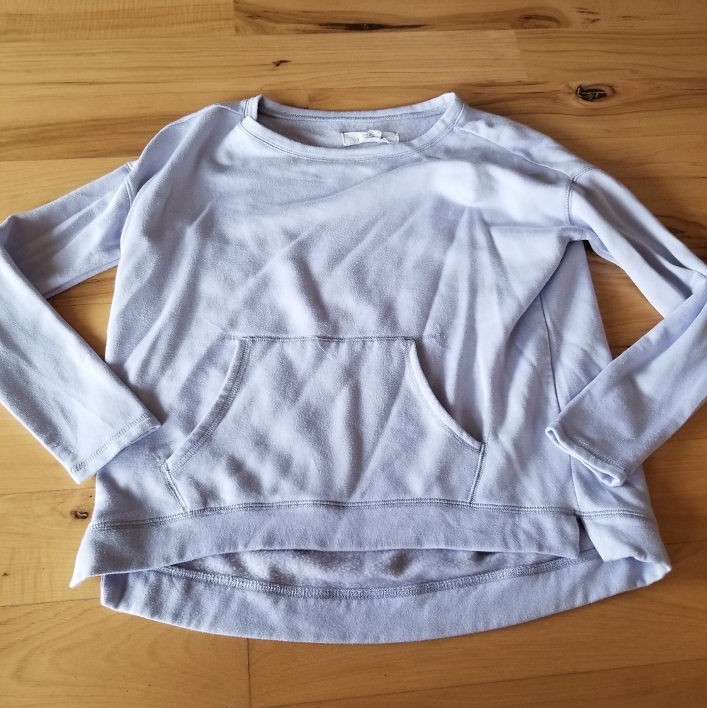 3/$15 CLEARANCE Workshop Lavender Purple Scoop Neck Soft Fleece Lined Sweatshirt - Picture 6 of 10